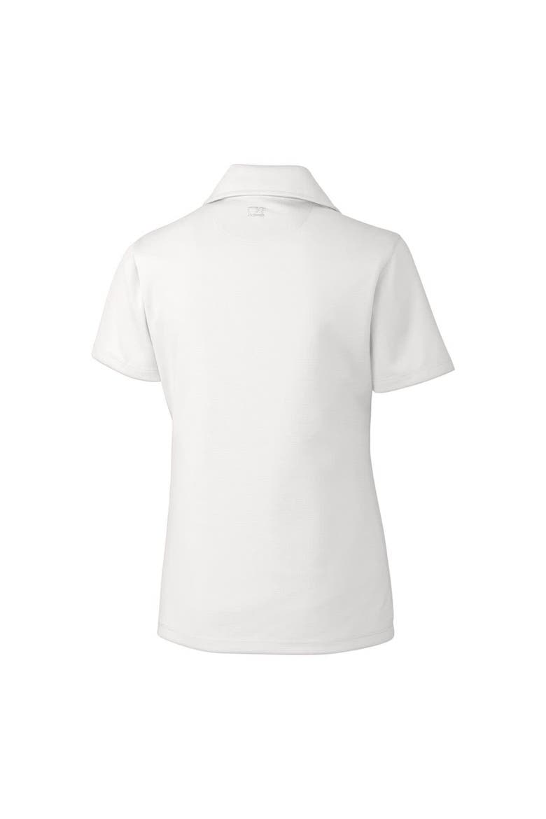 Women's Cutter & Buck  White Iowa Cubs CB DryTec Genre Textured Solid Polo, Alternate, color, White
