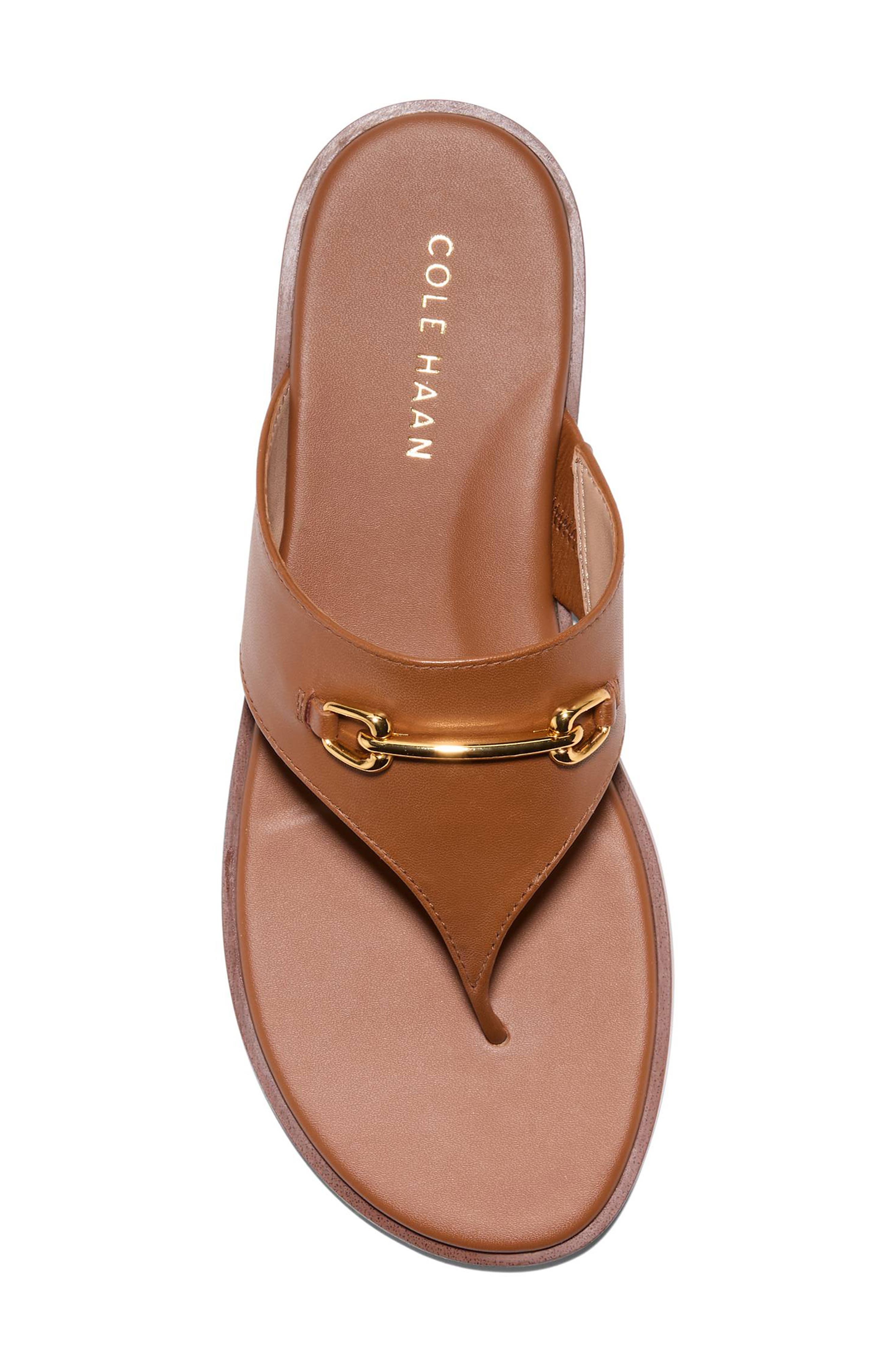 Flynn Thong Sandal, Alternate, color, CH BRITISH TAN LEATHER