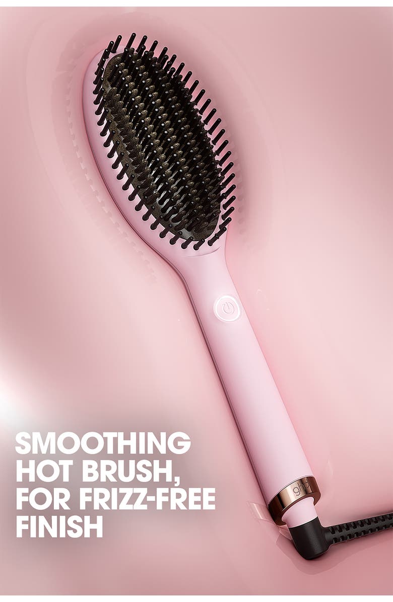ghd Glide Smoothing Hot Brush in Pink Sorbet, Alternate, color, Pink