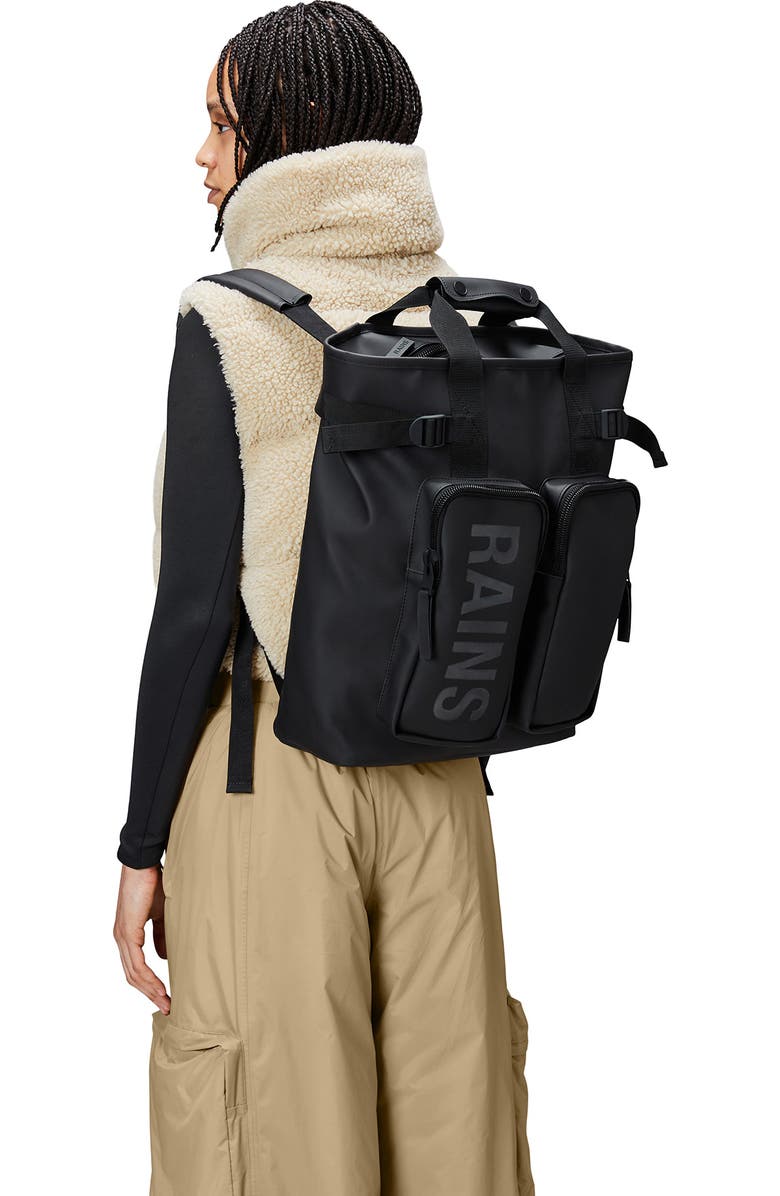 Rains Texel Waterproof Tote Backpack, Alternate, color,