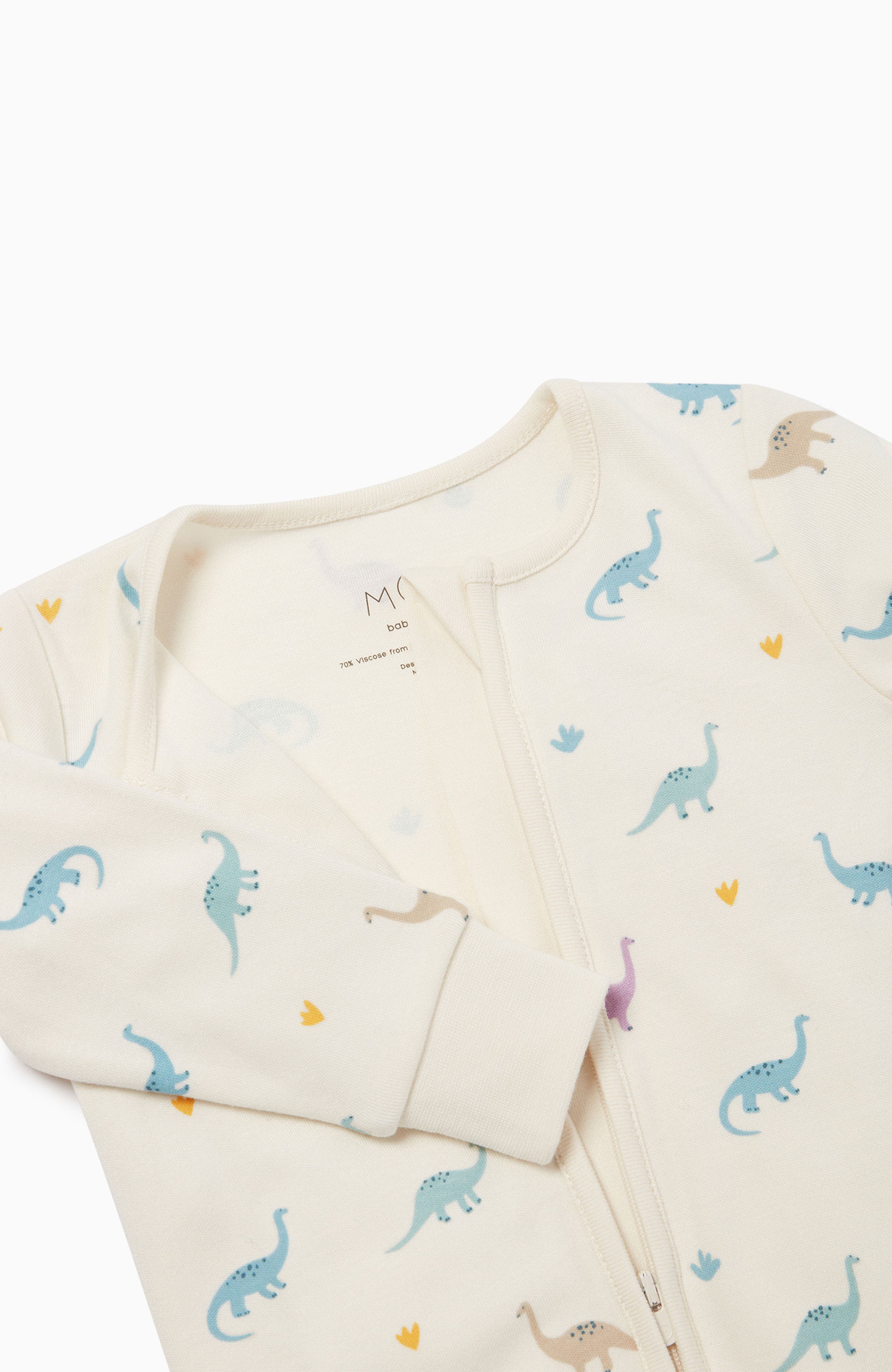 Dino Fun Party Orange Romper