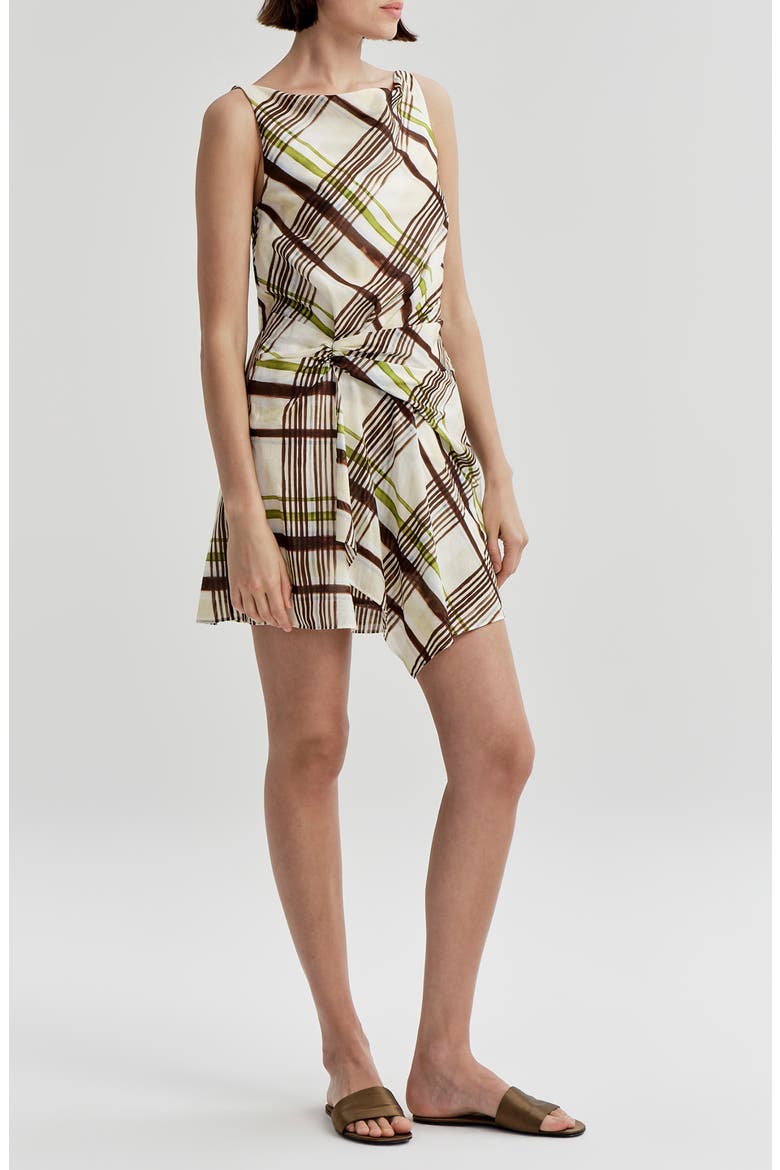 Dea Sleeveless Minidress, Alternate, color, BUTTER/ GANACHE