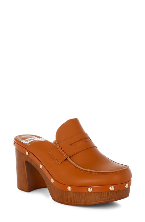Lycra Stud Platform Mule