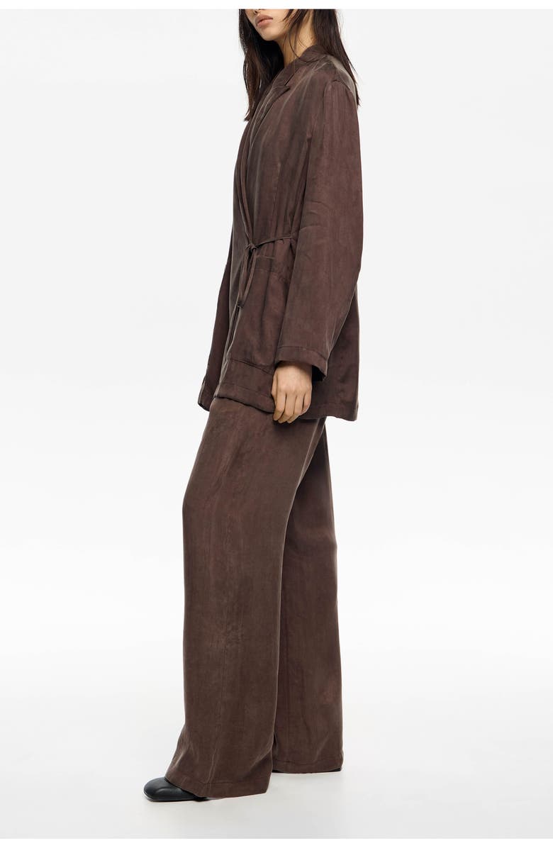 Bimba y Lola Fluid Jacket, Alternate, color, Brown