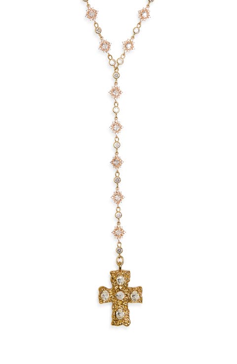 Belvedere Cross Rosary Chain Necklace