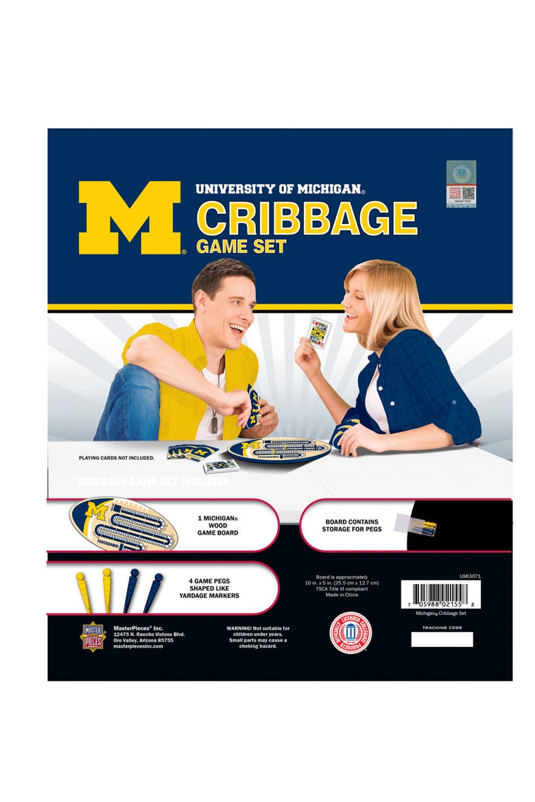 Michigan Wolverines Cribbage, Alternate, color, Multicolor