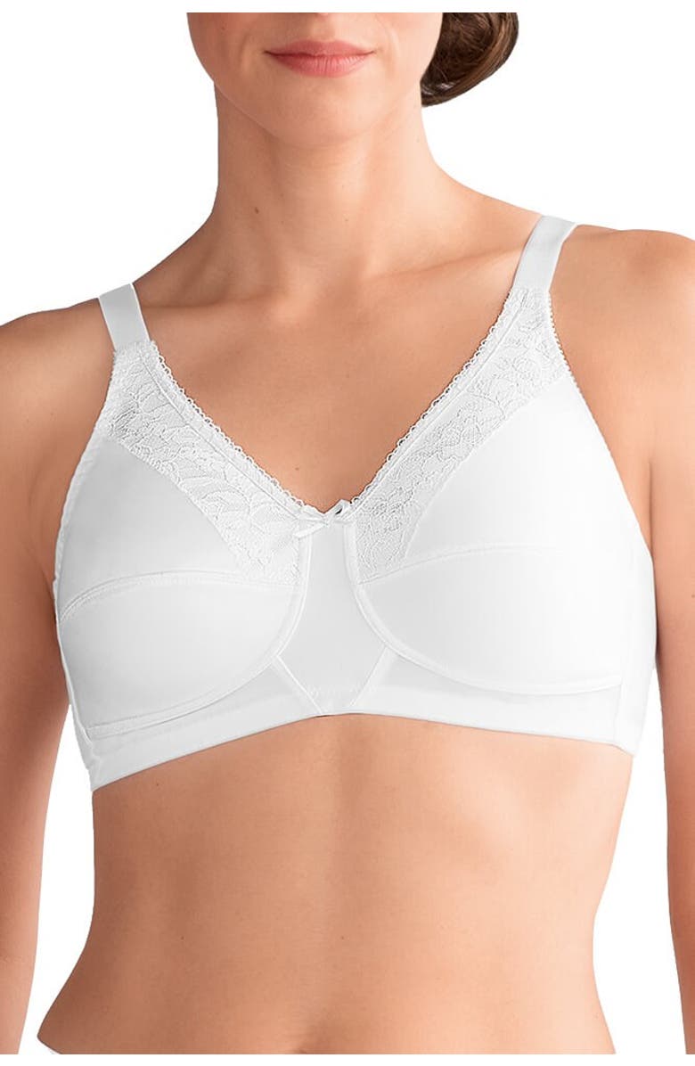 Amoena Nancy Wire-Free Bra, Main, color, White