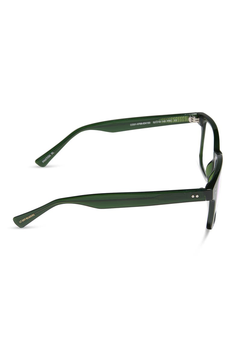 Paxton XL Square Reading Glasses, Alternate, color, DEEP EMERALD