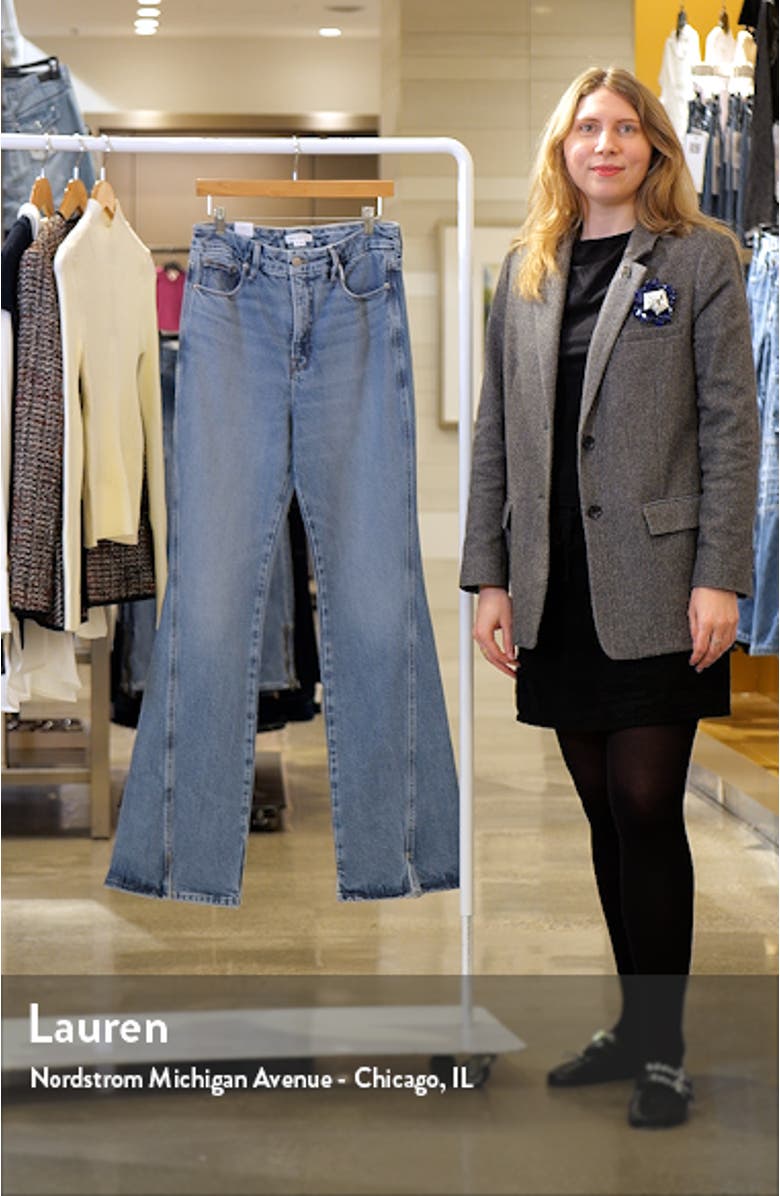 Good Curve Front Slit Bootcut Jeans, sales video thumbnail