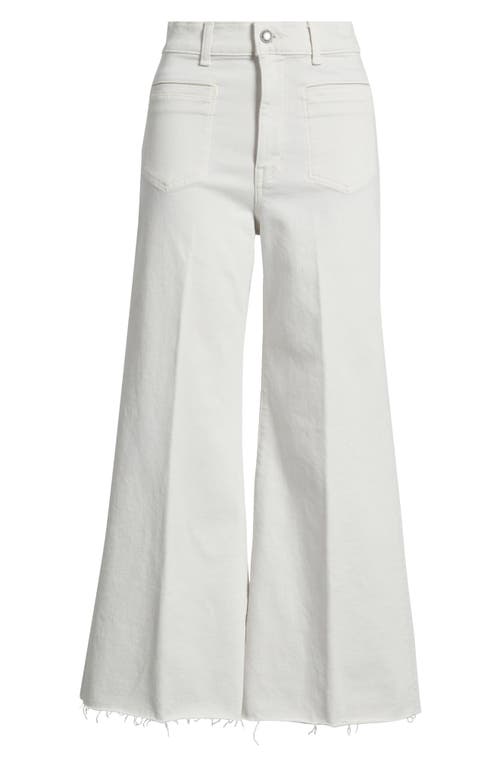 Madewell The Flared Wide Leg Crop Jeans In White