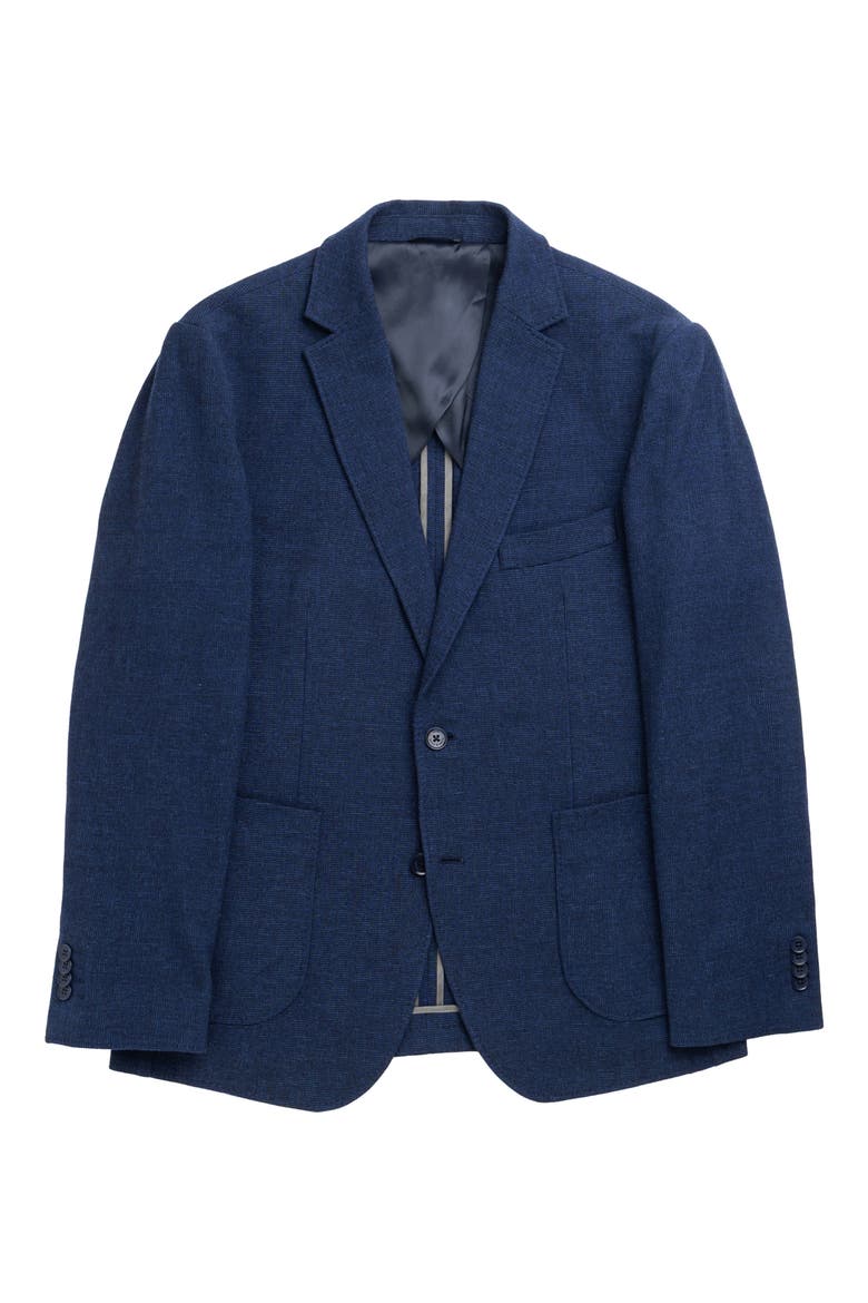 Willow Flat Wool & Silk Sport Coat, Alternate, color, INDIGO