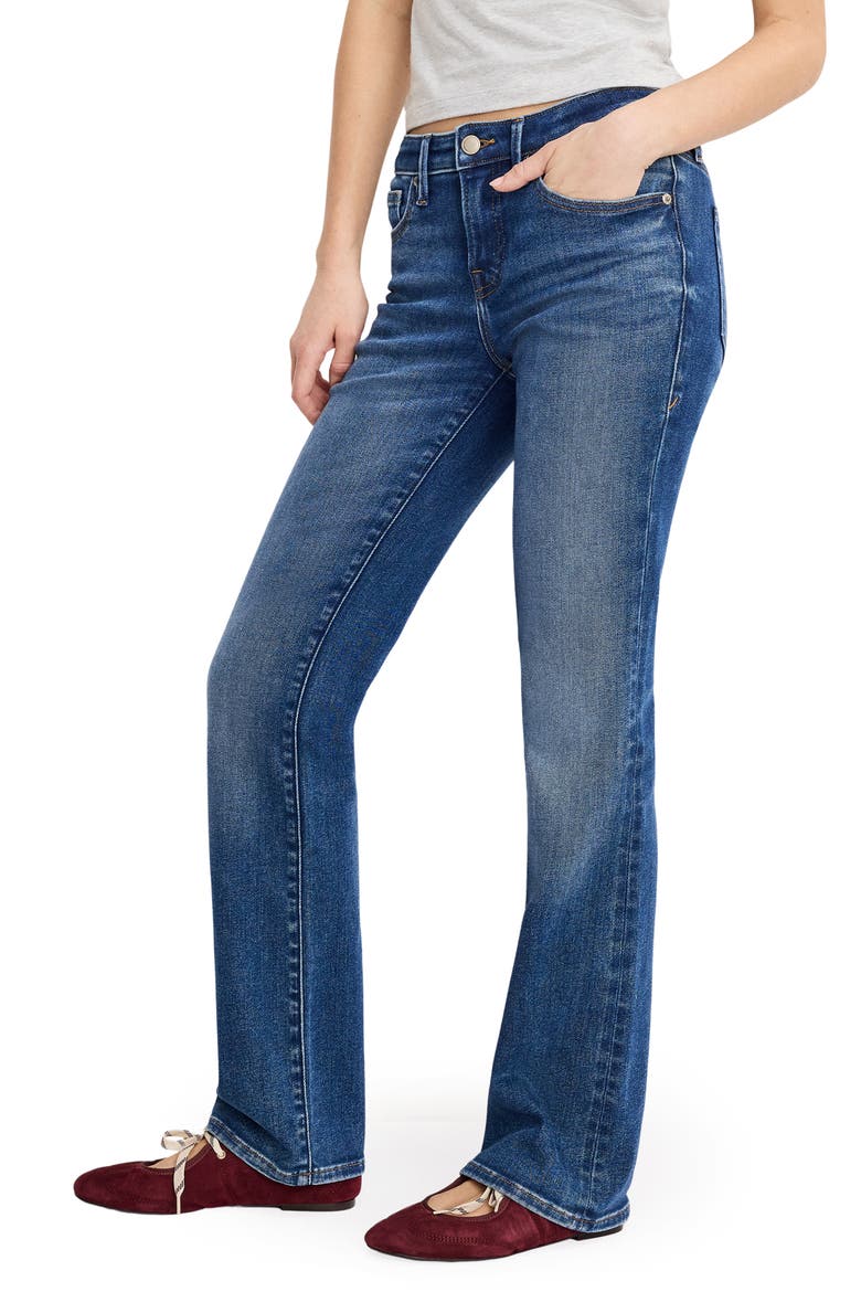 Low Rise Slim Bootcut Jeans, Alternate, color, INDIGO1218