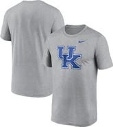 Nike Men's Nike Heather Gray Kentucky Wildcats Primetime Legend Logo T-Shirt