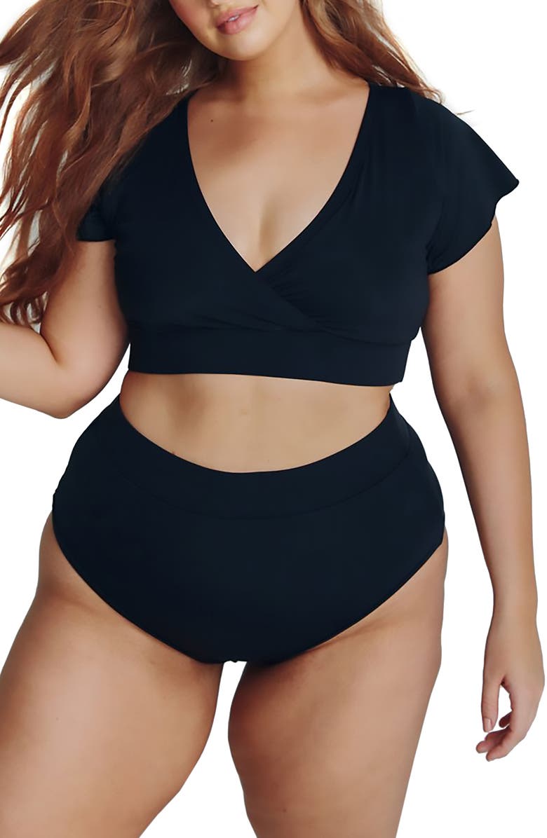 ALPINE BUTTERFLY BFF Crop Bikini Top, Alternate, color, 