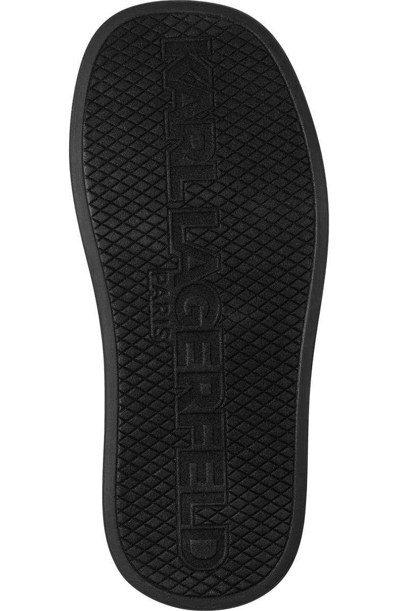 KARL LAGERFELD PARIS Opal Bonjour Platform Slide Sandal, Alternate, color, Black