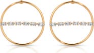 Ettika Dainty Marquise Frontal Hoop Earrings
