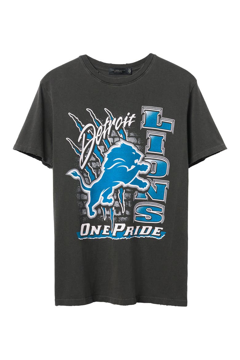 Detroit Lions One Pride Cotton Graphic T-Shirt, Main, color, TRUE BLACK
