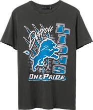 Junk Food Detroit Lions One Pride Cotton Graphic T-Shirt