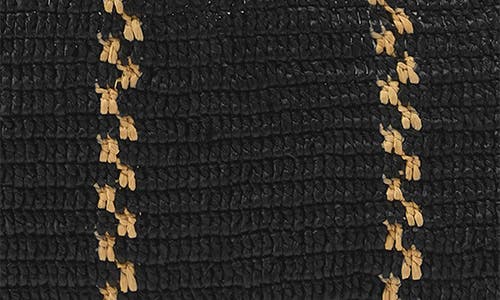 Helen Kaminski Euphoria Raffia Tote In Charcoal/natural