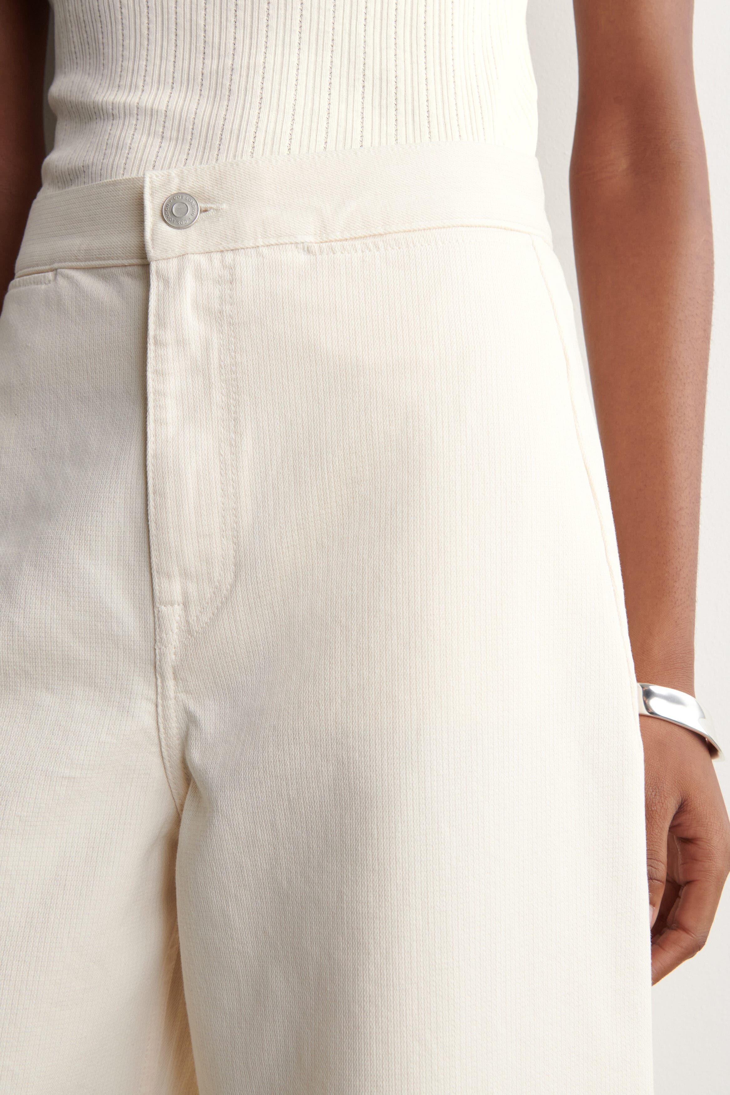 Cropped Wide-Leg Denim Pants - image 4