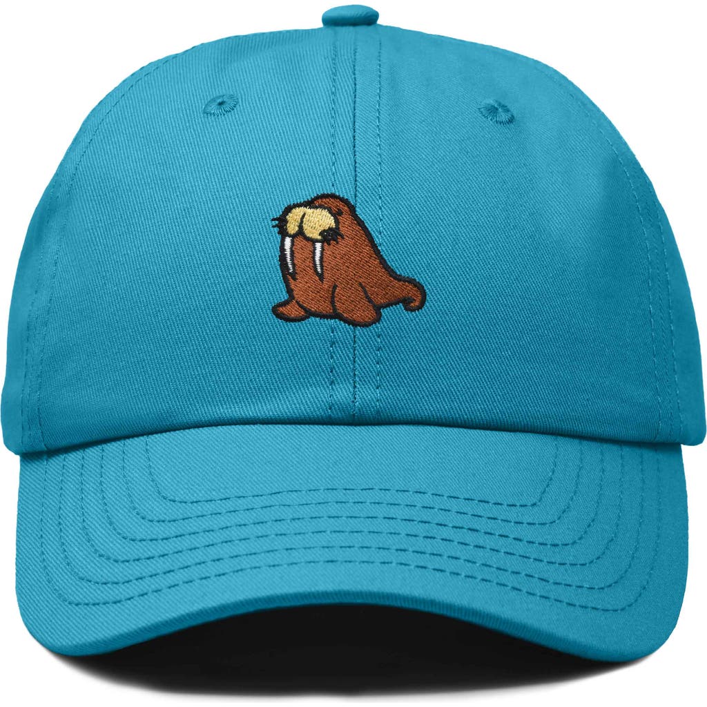 Dalix Walrus Embroidered Outdoor Cap In Teal