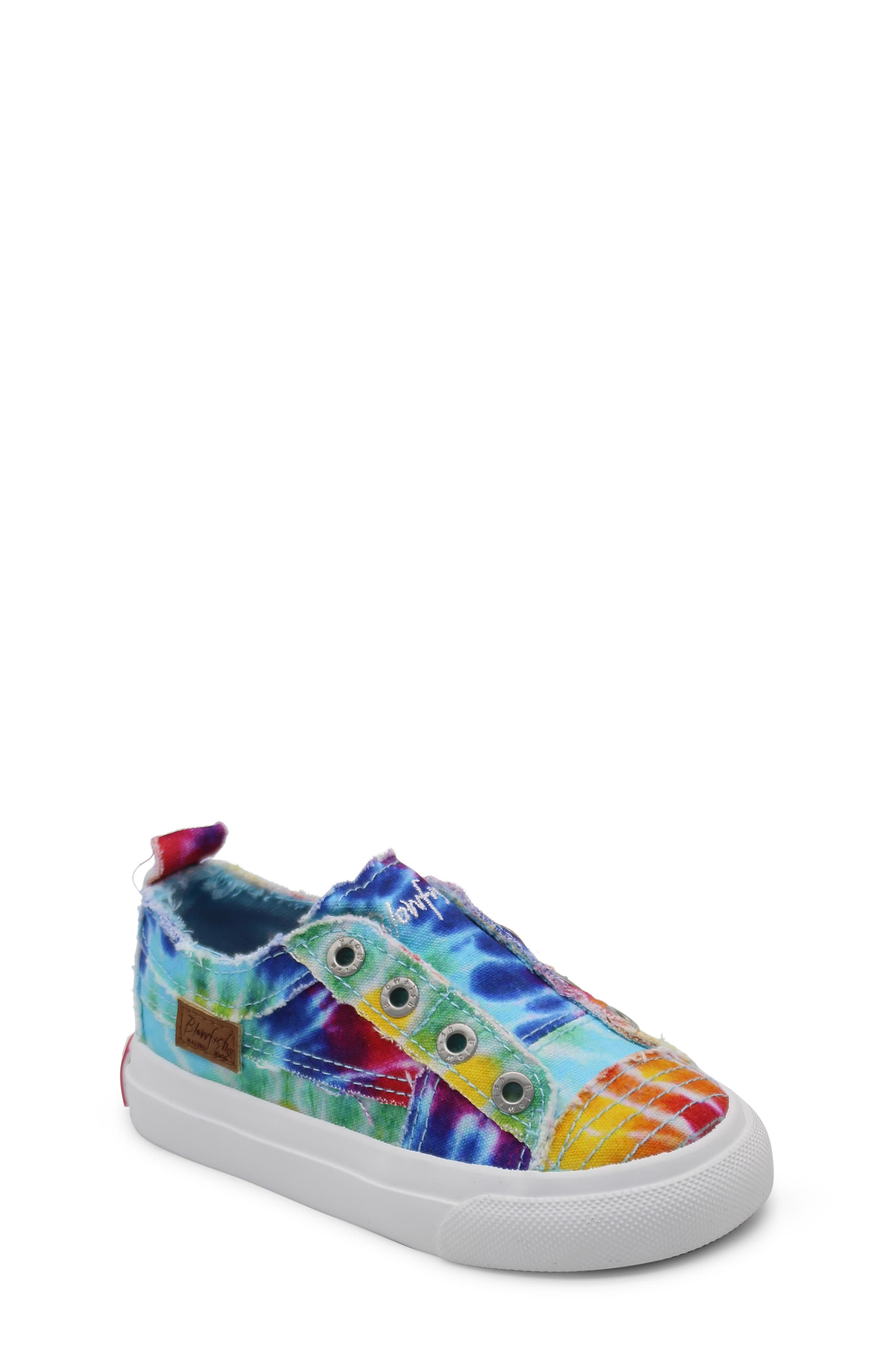 Kids' Play-K Sneaker, Alternate, color, RAINBOW TIE DYE CANVAS