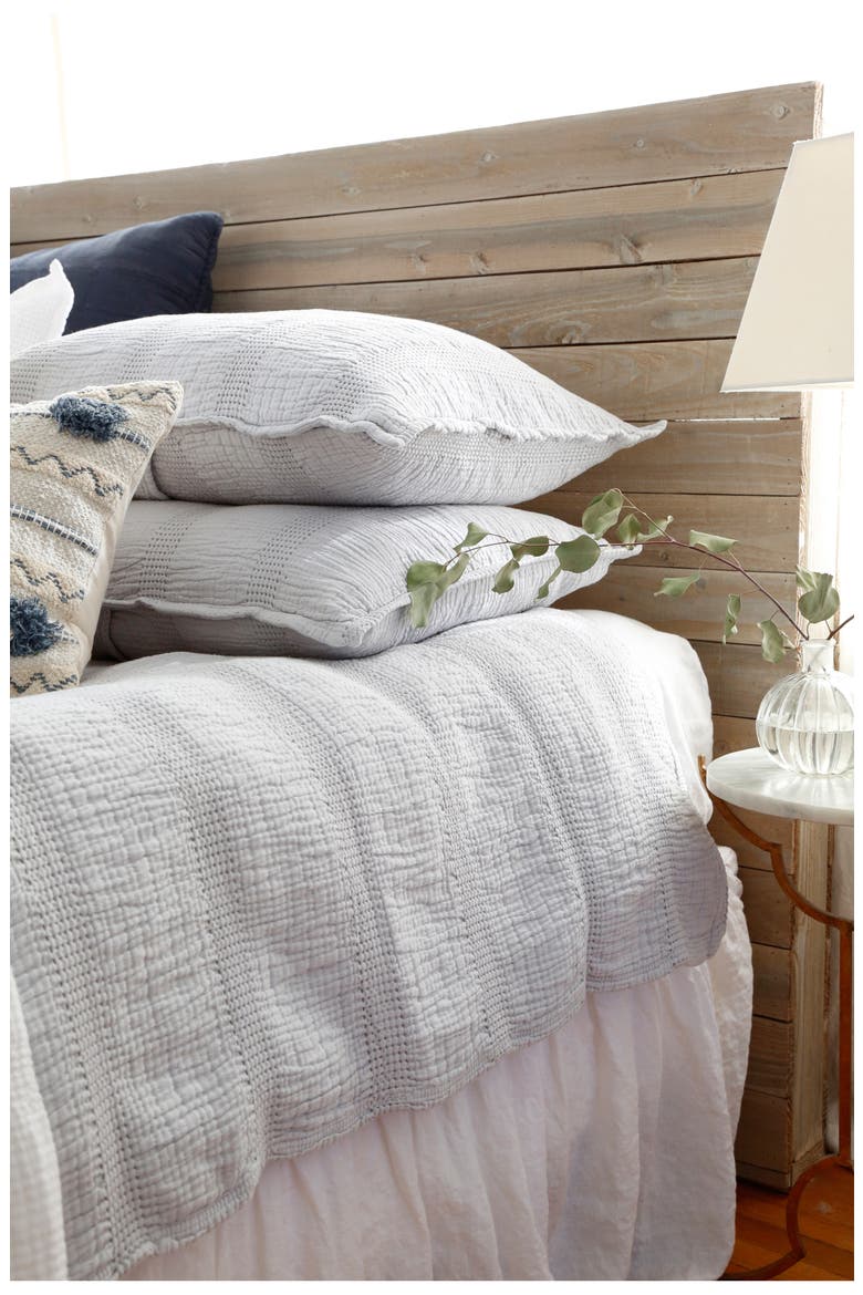 Nantucket Matelassé Blanket, Alternate, color, GREY