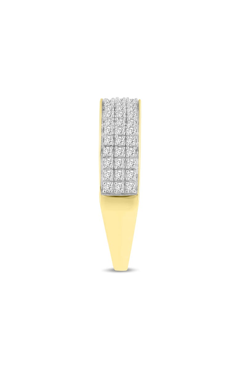 LuvMyJewelry Trium Unisex Diamond Band Ring in 10K Gold, Alternate, color, 