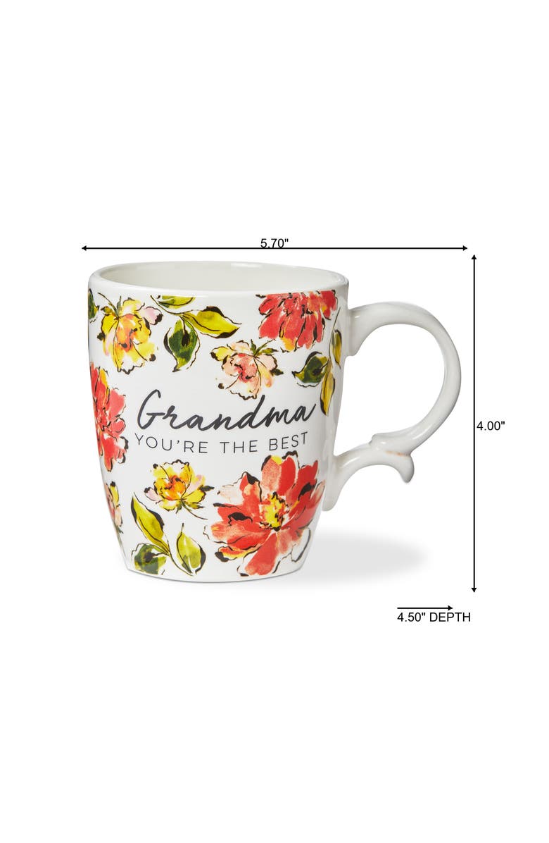 tag Grandma You'Re The Best Mug Multi Earthenware Spring, Alternate, color, White