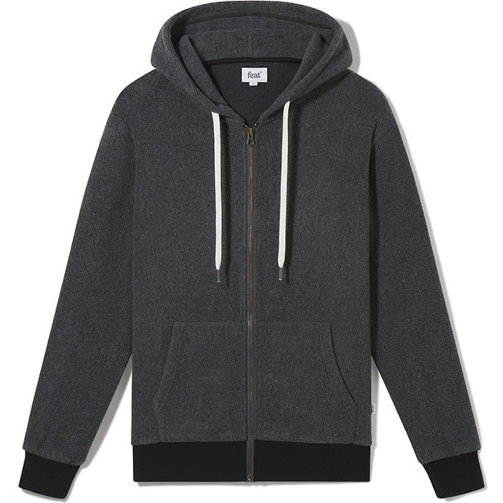 Feat Unisex Blanketblend Zip Up Hoodie In Hazyblack