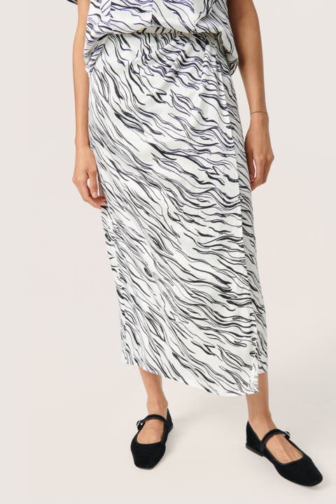 Vinka Wrap Midrise Waist Maxi Skirt