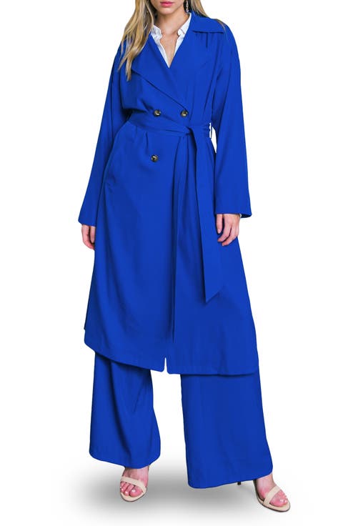 Tie Waist Trench Coat