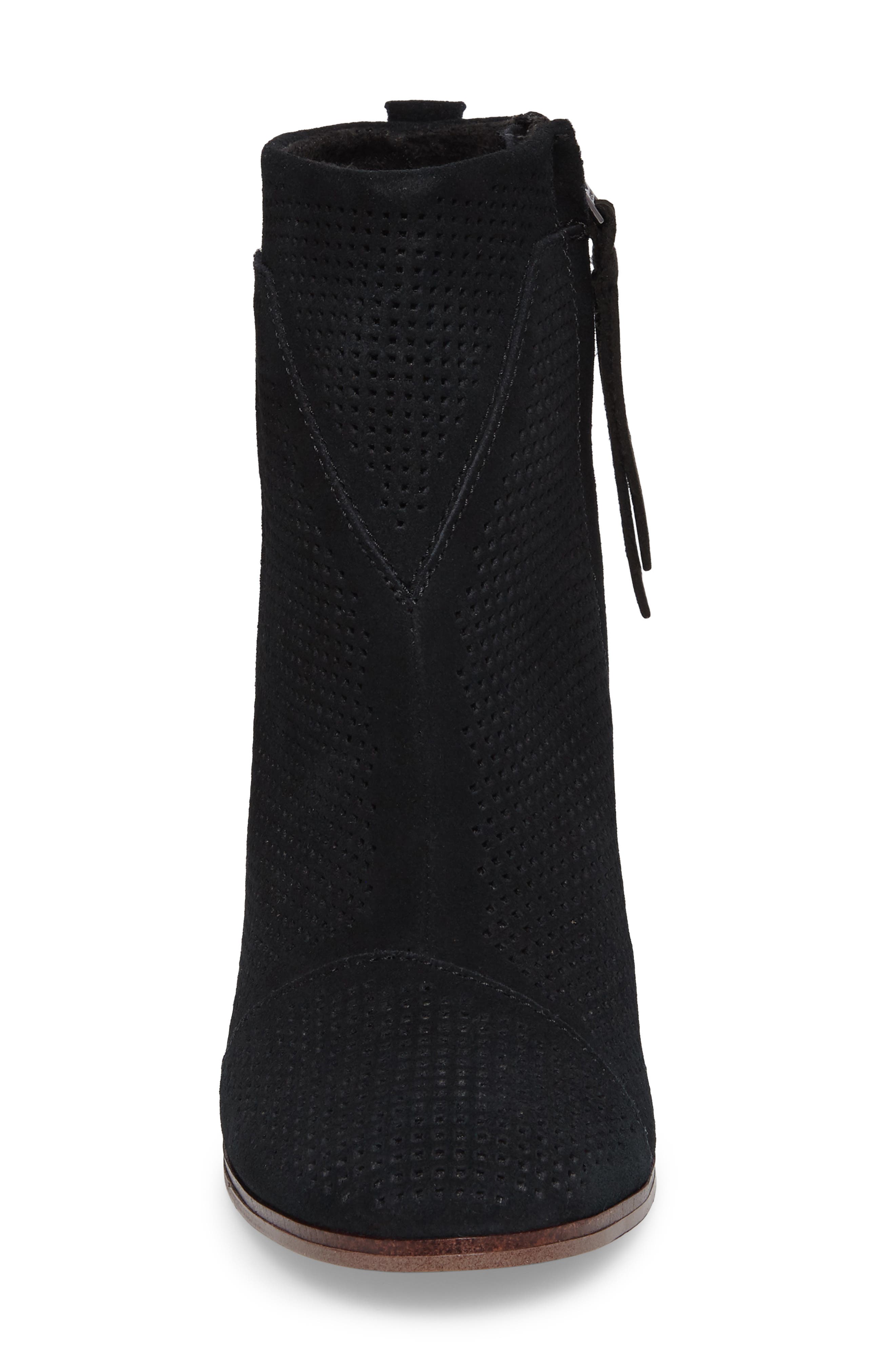 'Lunata' Bootie, Alternate, color, BLACK SUEDE