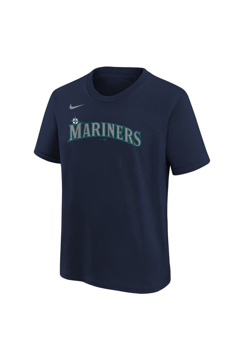 Youth Nike  Athletic Navy Seattle Mariners Wordmark T-Shirt, Alternate, color, Athletic Navy