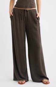 PacSun Milla Tie Waist Wide Leg Pants
