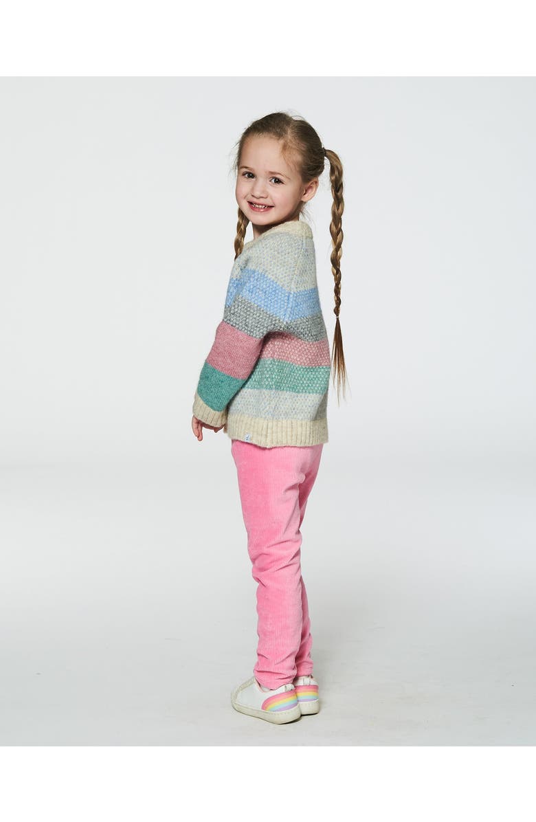 Deux par Deux Girl's Velvet Stretch Leggings Candy Pink, Alternate, color,