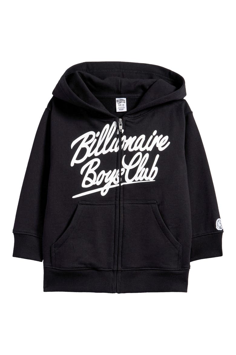 Kids' OG Zip Hoodie, Main, color, BLACK
