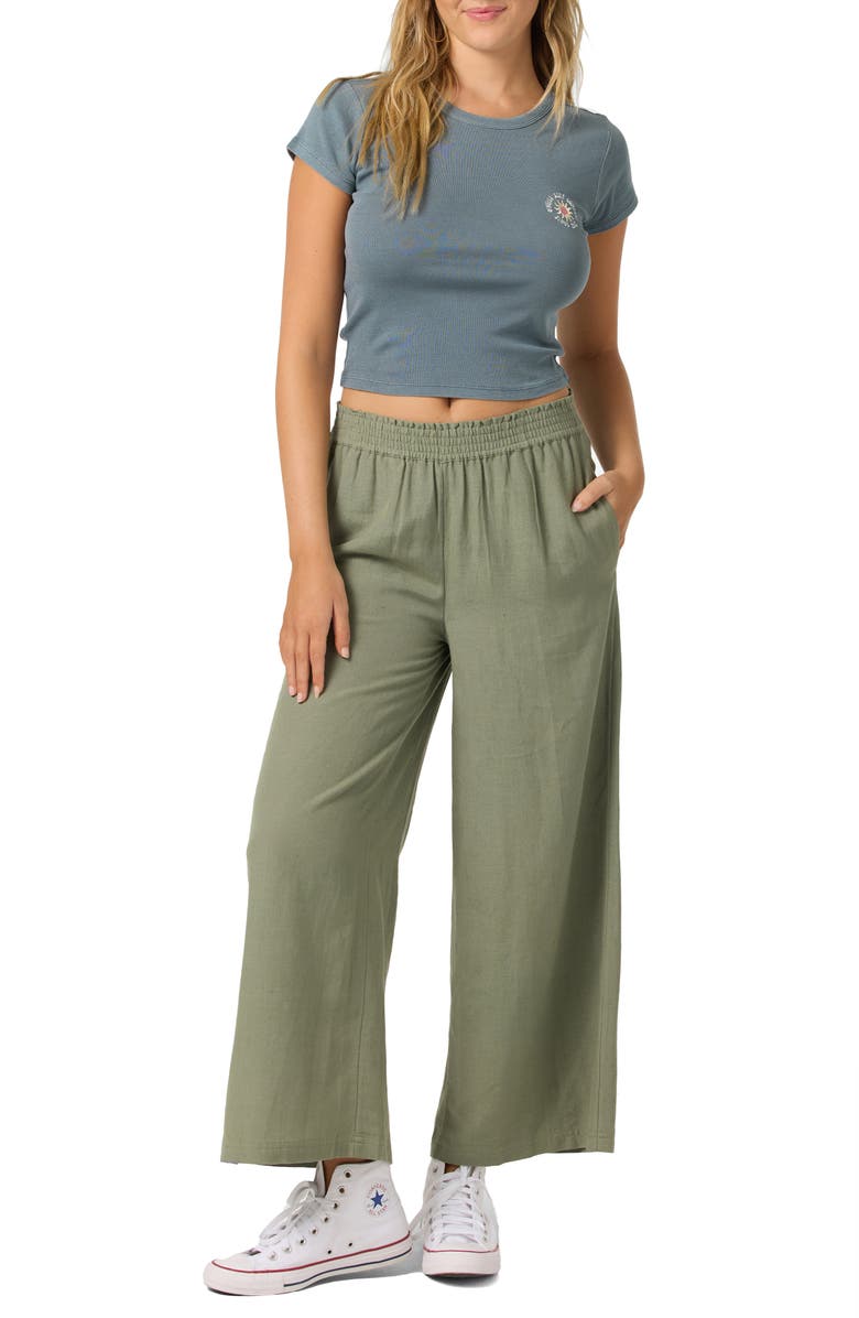 O'Neill Sanders Wide Leg Pants, Alternate, color, Sea Spray