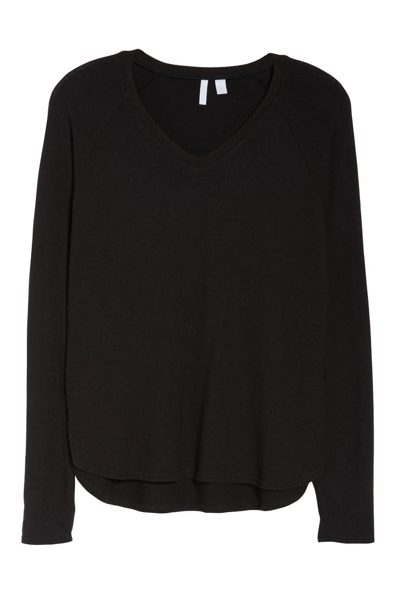 Relaxed Lounge Sweater, Alternate, color, BLACK