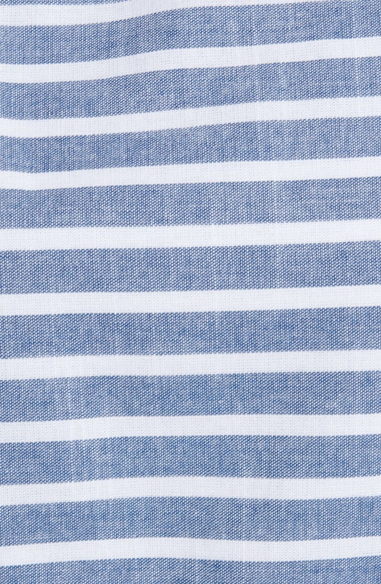 Eliza J Stripe Halter Neck Crop Cotton Jumpsuit, Alternate, color, 