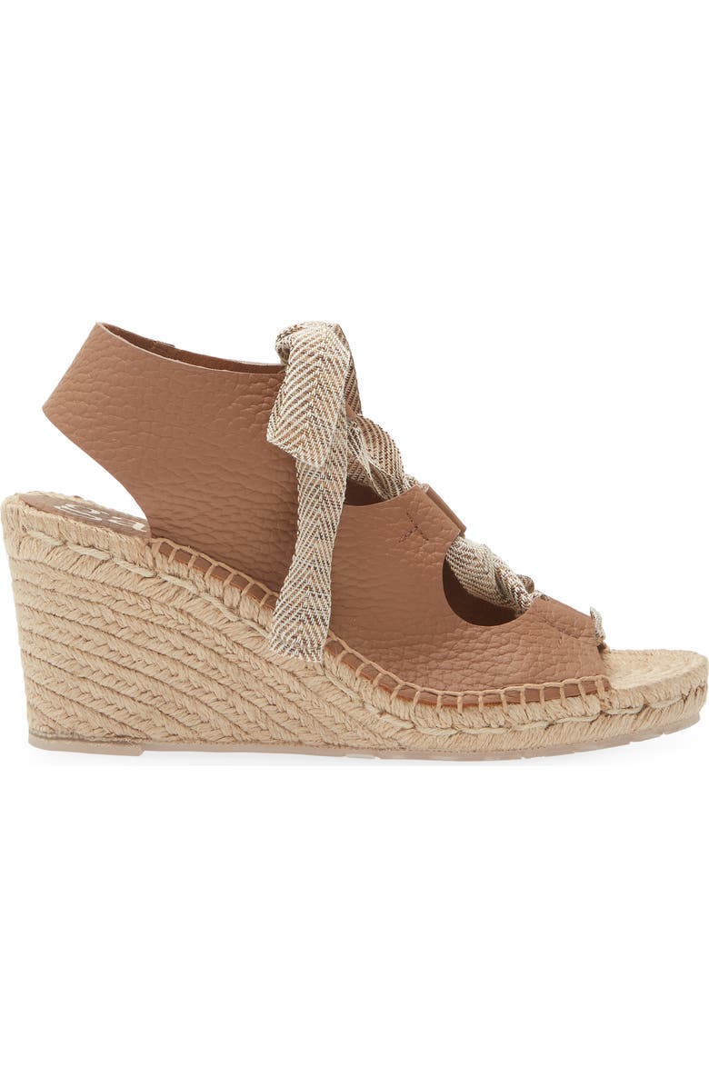 Pedro Garcia Otelia Wedge Sandal, Alternate, color, Saddle Cervo