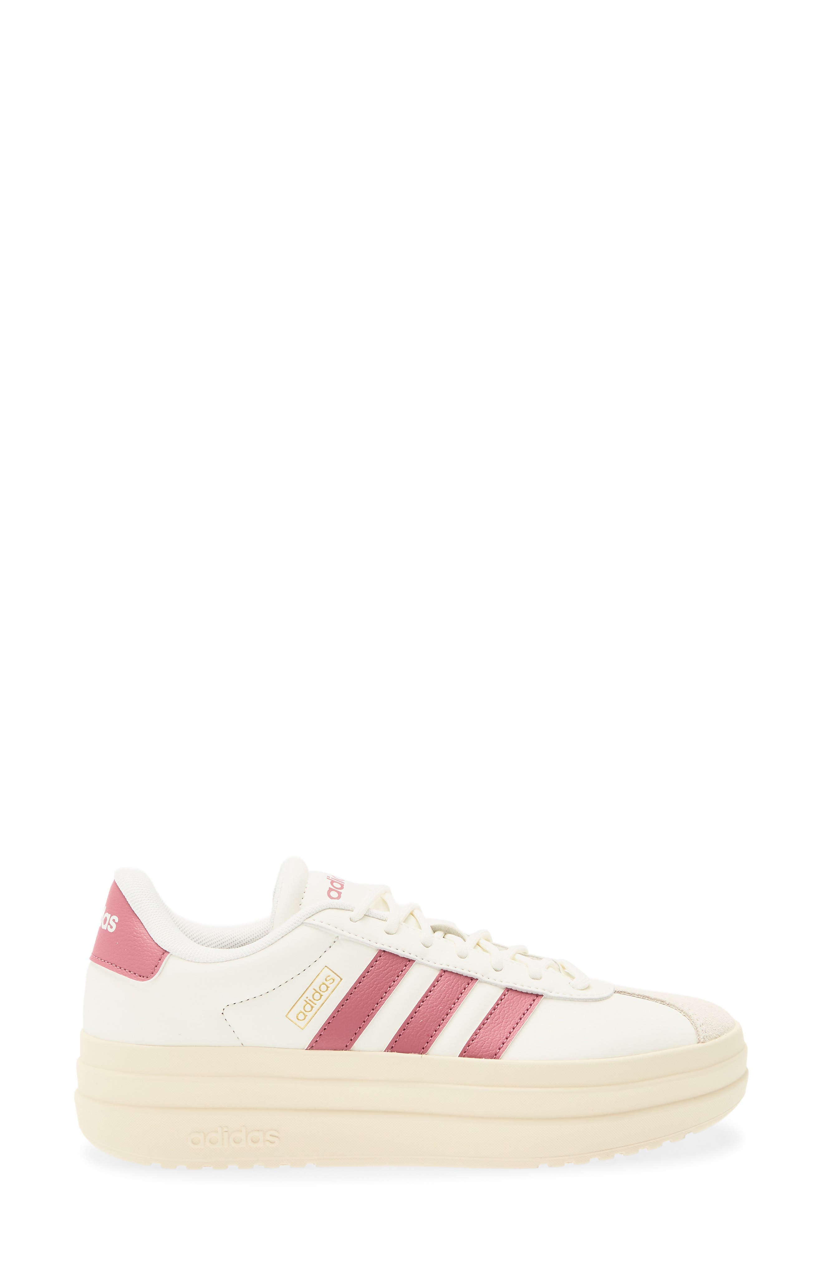 VL Court Bold Sneaker, Alternate, color, OFF WHITE/ MAGENTA/ GOLD