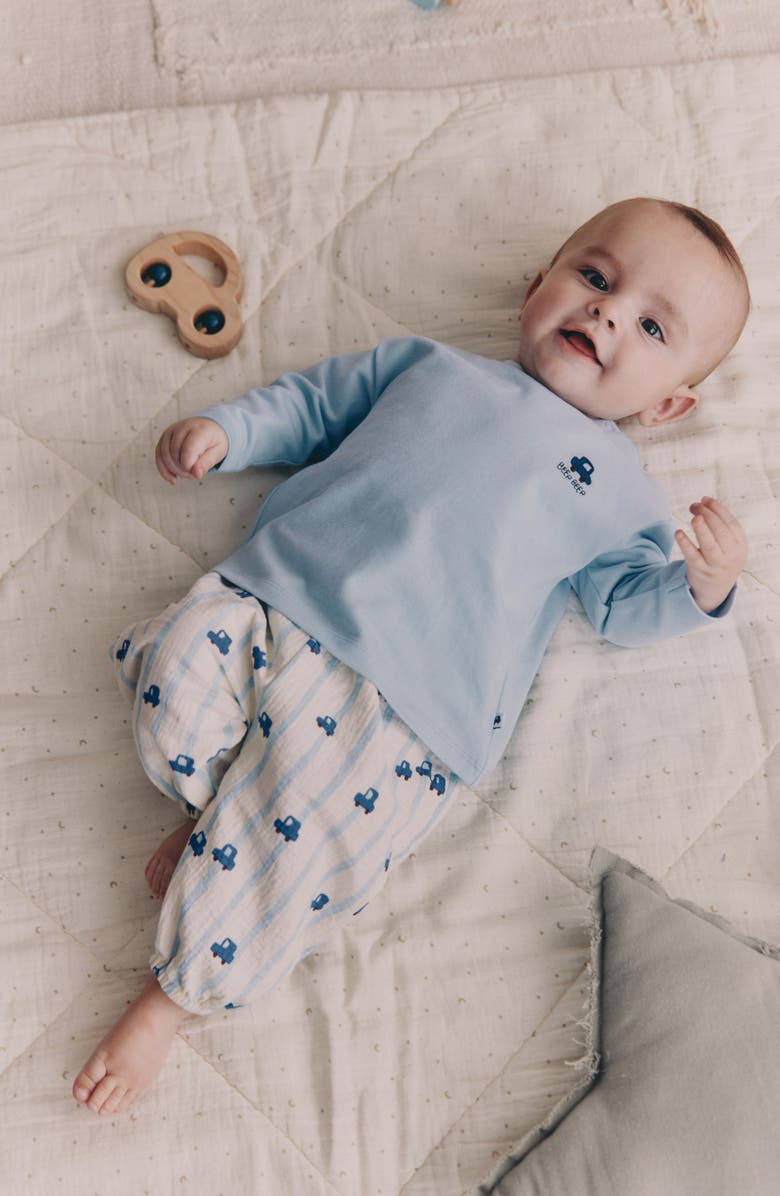 NEXT Car Long Sleeve T-Shirt & Pants Set, Alternate, color, Blue