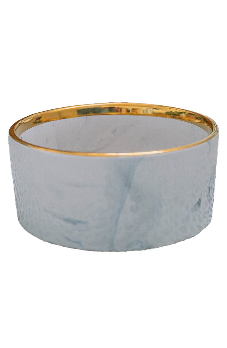 Dexypaws Marble Dog Bowl, Main, color, Gray