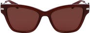 Longchamp Medallion 52mm Modified Rectangular Sunglasses