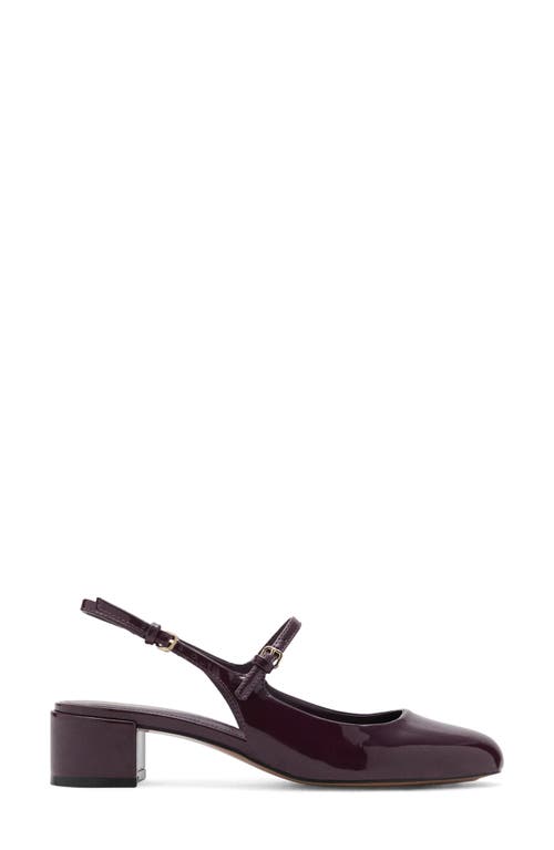 Mango Slingback Pump In Burgundy