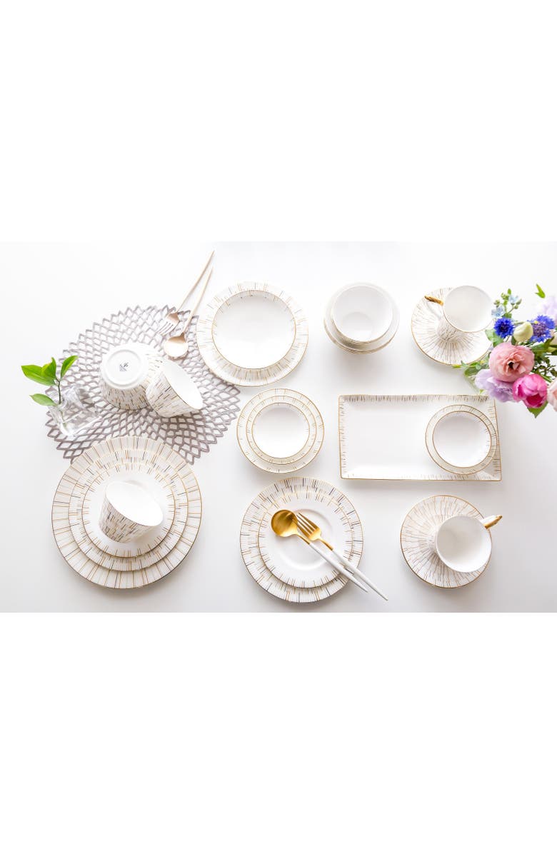 Prouna Luminous Dinner Plate, Alternate, color, White