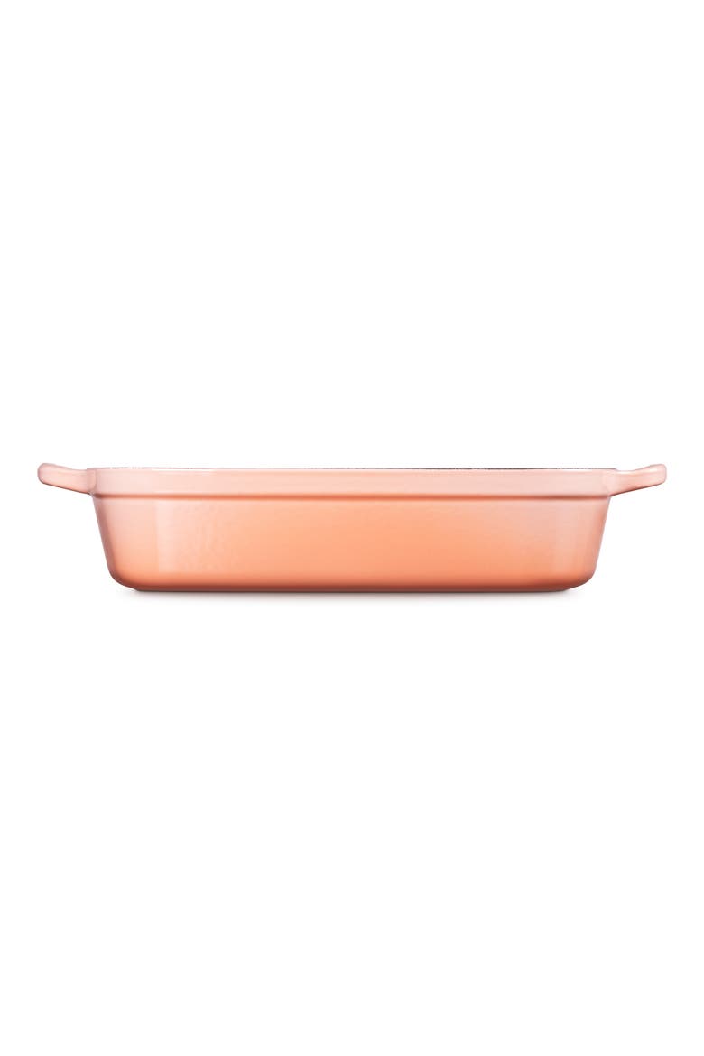Signature 3 Quart Enameled Cast Iron Roaster, Alternate, color, PECHE