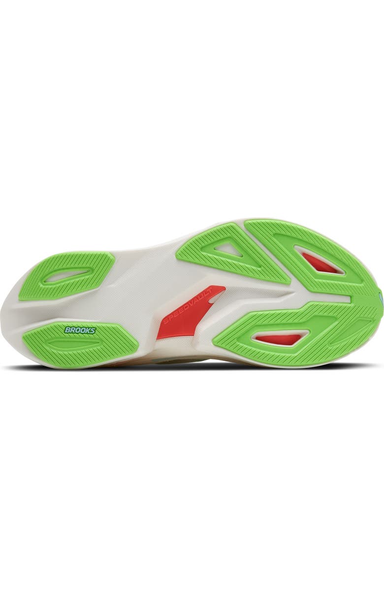 Brooks Hyperion Max 3 Running Shoe, Alternate, color, Coconut/Green Gecko/Pink Clay