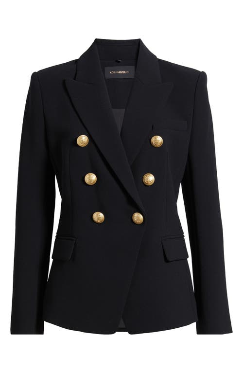 Kobi Halperin Jaxy Double-breasted Blazer Jacket In Black